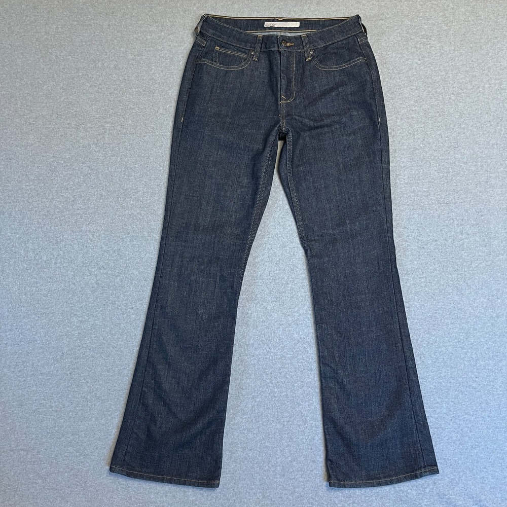 Old Navy Jeans Womens 8 Blue Bootcut Classic Rise Dark Wash Flap Pockets Denim